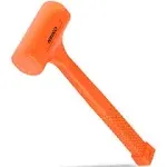 Neiko 02848a 3 lb Dead Blow Hammer, Neon Orange