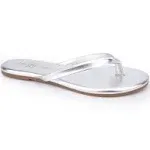 Rivington Flip Flop In Silver Metallic