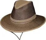 Henschel Men's Polycotton Packable Mesh Breezer Safari Hat, Earth