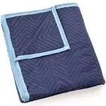 Sure-Max Moving & Packing Blanket - Deluxe Pro - 80 inch x 72 inch (40 lb/dz Weight) - Professional Quilted Shipping Furniture Pad Royal Blue - 1