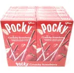 Pocky Crunchy Strawberry Cream Covered Chocolate Biscuit Sticks