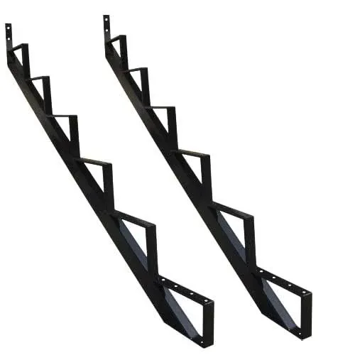 MTB Supply Steel Stair Step Riser - 6 Step for Deck Height 50 Inches Stair Stringer Step Stringer