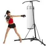 VEVOR 2 in 1 Heavy Bag Stand, Height Adjustable Punching Bag Stand, Foldable Boxing Bag Stand Steel Sandbag Rack Freestanding U