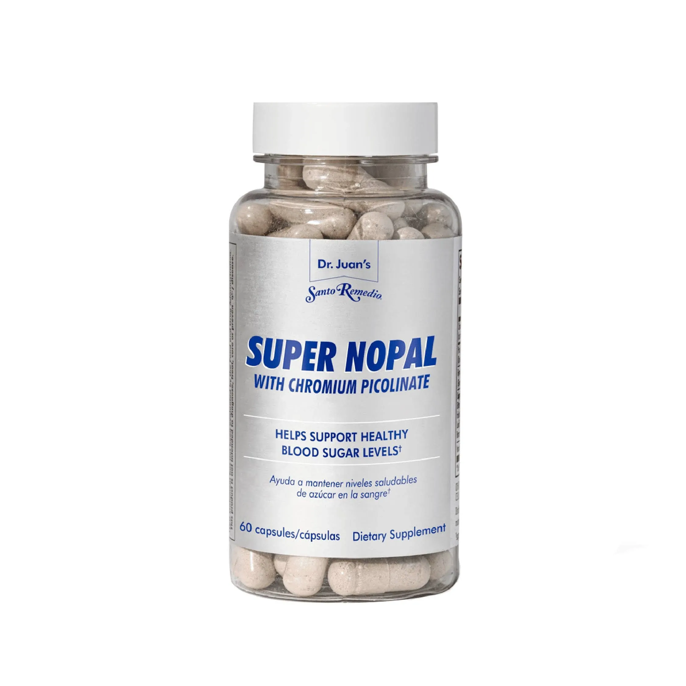 Santo Remedio Super Nopal, Helps Maintain Healthy Blood Sugar Levels, Exclusive Formula with Nopal, Chromium Picolinate, Gymnema Sylvestre and Vanadyl