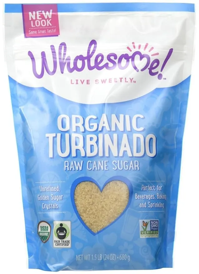 Wholesome Organic Cane Sugar Raw Turbinado