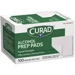 Curad Alcohol Pads, Thick, Medium - 100 pads