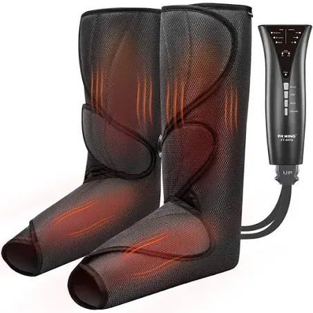 Fit King Leg Massager with Heat, Leg and Foot Massager for Circulation