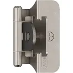 Amerock BPR8701 SELF-CLOSING, DOUBLE DEMOUNTABLE 1/4 In (6 mm) Overlay Hinge