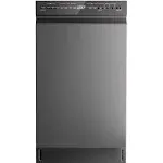 Midea Mdf18a1ast Built-in Dishwasher with 8 Place Settings, 6 Washing Programs, Stainless Steel Tub, Heated Dry, Energy Star