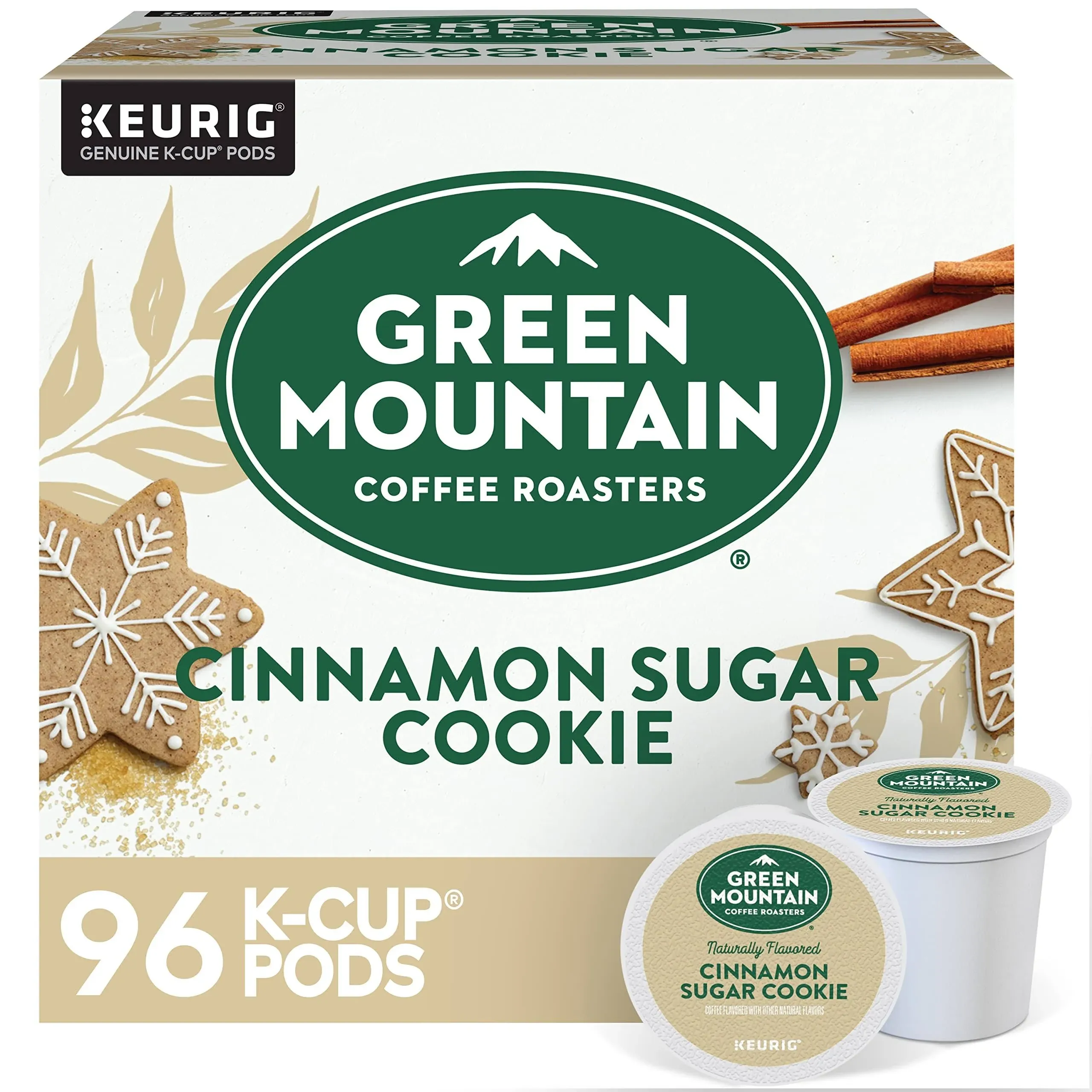 Green Mountain Coffee Roasters Cinnamon Sugar Cookie Coffee, Keurig Single Serve