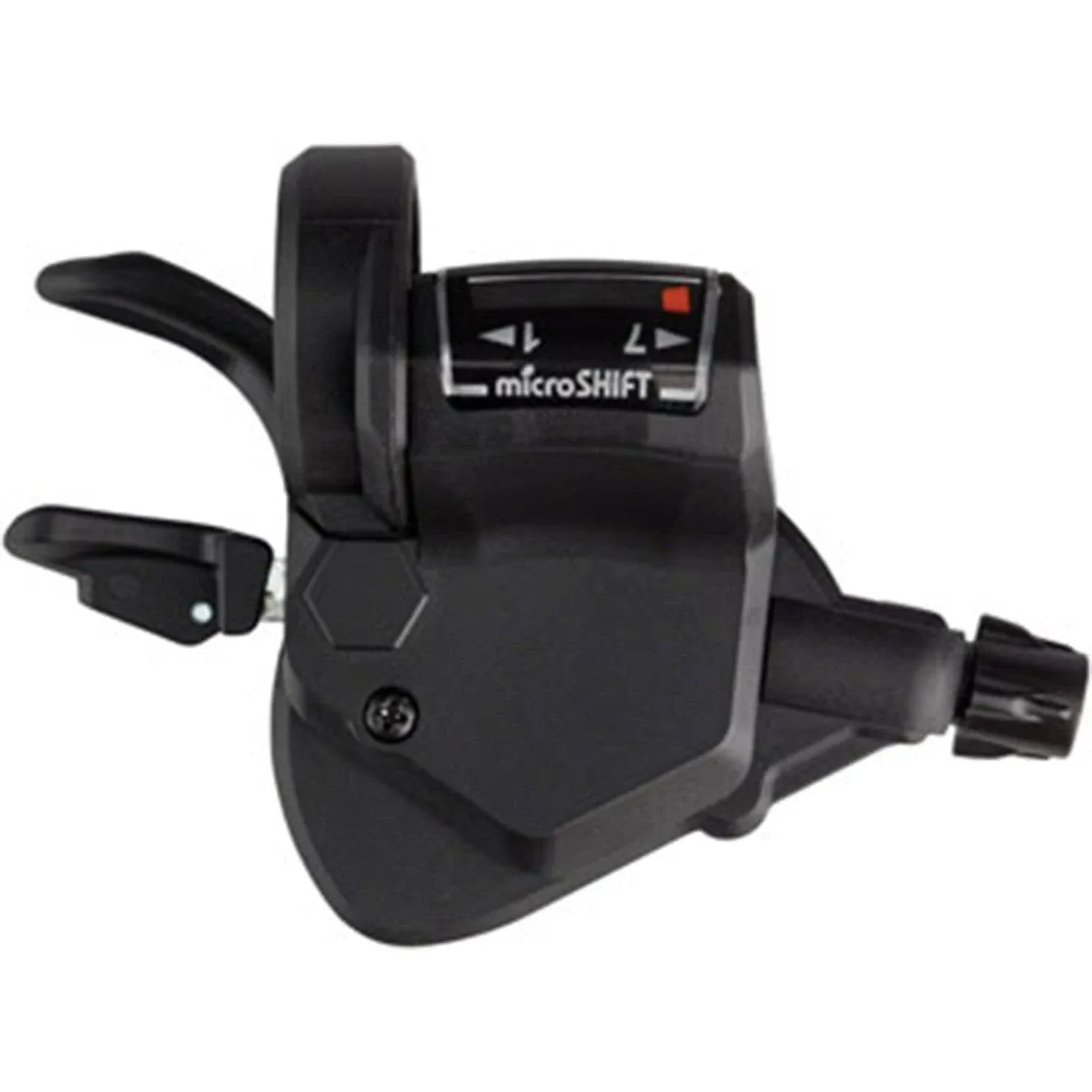 Microshift Mezzo Thumb-Tap Right Shifter - 7-Speed Black