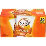 Pepperidge Farm Goldfish Crackers, Cheddar, 1.5 oz Bag, 30 Bags/Box