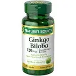 Nature's Bounty Ginkgo Biloba Capsules, 120 mg - 100 count