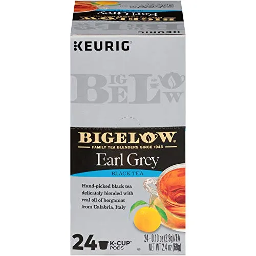 Bigelow Black Tea, Earl Grey, K-Cup Pods - 24 pack, 0.10 oz pods