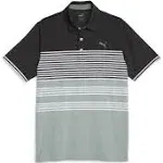 Puma Men's MATTR Track Golf Polo Black/Olive L