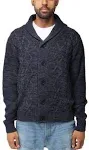 X RAY Mens Cardigan Sweater, Shawl Collar Cable Knit Button Down Cardigan Sweaters for Men Sweaters for Men Big and Tall