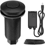 KRAUS Garbage Disposal Push Button Air Switch Kit in Matte Black