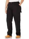 Dickies Women's FLEX Relaxed Straight Fit Duck Carpenter Pants, Rinsed Black, 18 - FDW270RBK-18 | Blain's Farm & Fleet