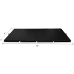 BalanceFrom Fitness 120 x 48" All Purpose Folding Gymnastics Exercise Mat, Black