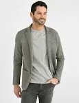 Faherty Inlet Knit Blazer: Olive Brush Melange