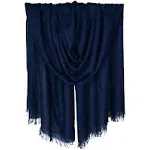 Iristide Womens Long Scarf in Solid Color, Light Weight Large Shawls Wrap for Beach Outdoor Camping Traveling Sunscreen Neckwear 75×43 inch (Navy)