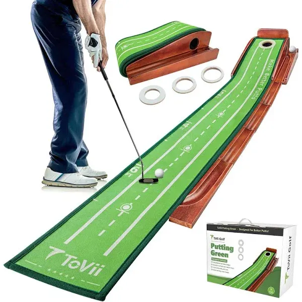 Putting Green-Golf Putting Matt for Indoors/Outdoo<wbr/>r,Golf Practice Mat W...