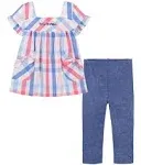 Tommy Hilfiger Girls 2 Piece Tunic Capri Set