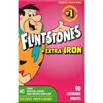 Flintstones Extra Iron Chewable Tablets 90 ct