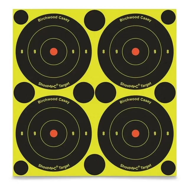 Birchwood Casey B3-90 Shoot-N-C Target Round Bullseye 3&#034; 240 Targets BC-34375