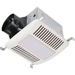 Haier Bathroom Exhaust Fan with 4000K LED Lights, 140 CFM, 10W Bathroom Vent Fan with 3 Speed Exhaust Control, 0.4 Sones Quiet Bathroom Fan for Home, HVI Listed, White