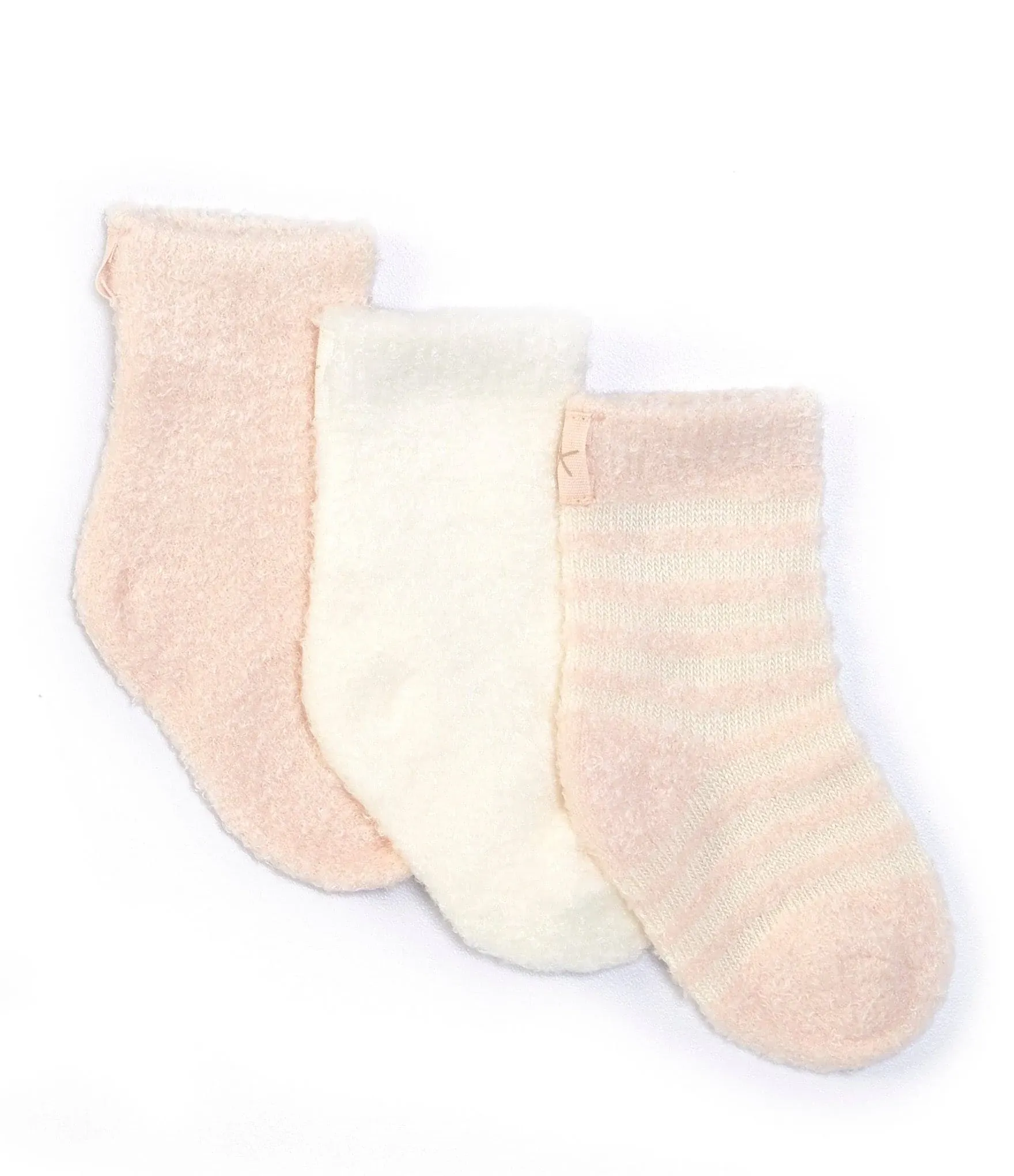 Barefoot Dreams - CozyChic Lite Infant Sock Set (Pink/Pearl)