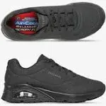 Skechers Women's Relaxed Fit Uno SR Work Sneaker Black 9.5