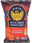 Siete Potato Chips, Kettle Cooked, Fuego - 5.5 oz