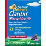 Claritin Children's Grape Chewable Allergy Tablets