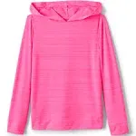 Lands' End Kids Long Sleeve UPF 50 Sun Hoodie Rash Guard, Girl's, Size: Kids XS, Pink