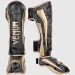 Venum Elite Shin Guards - Dark camo/Gold - M - Venum