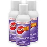 Stopain Pain Relief Spray, 4oz (3 Pack) Made, Max Strength Fast Acting With MSM, Glucosamine, Menthol For Arthritis, Lower Back Sciatica, Knee, Neck, HSA FSA Approved Topical Analgesic Products