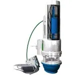 Danco HYR271T Drop-In Dual Flush Converter with Split-Handle Flush Activator, White/Blue