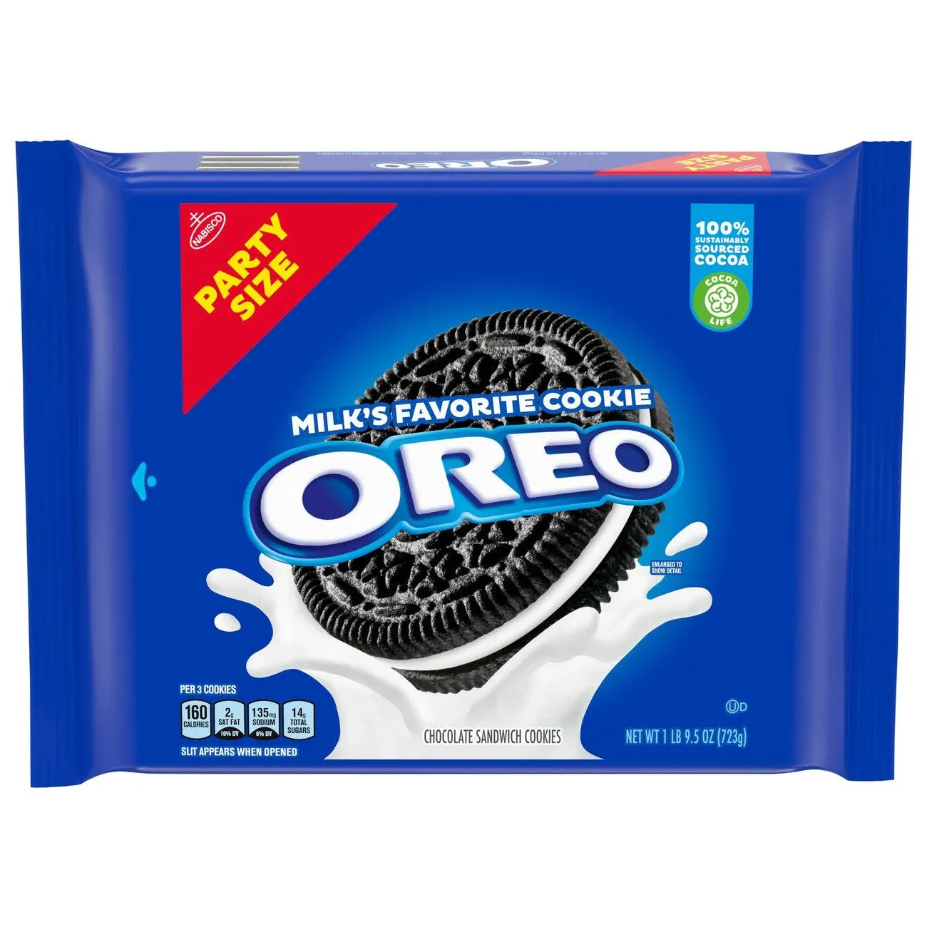 Oreo Chocolate Party Size Sandwich Cookies- 24.16 oz