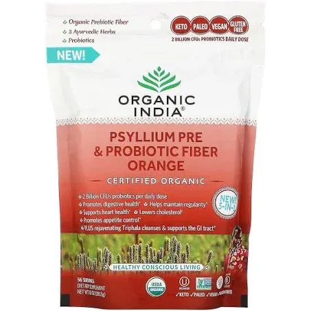 Organic India Psyllium Pre & Probiotic Fiber