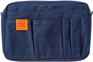 Delfonics] Inner Carrying Bag Denim Pouch Case Bag In Bag Size M 500096 Dark Blue