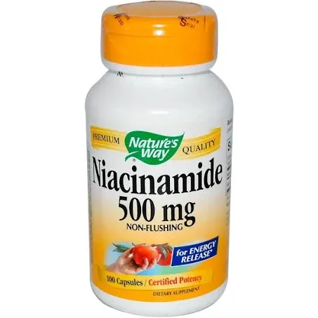 Nature's Way Vitamin B-3 Niacinamide 500 mg &pound;8.55 at Dolphin Fitness