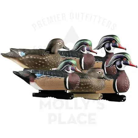 GHG Pro Grade Wood Duck Decoys - 6 Pack