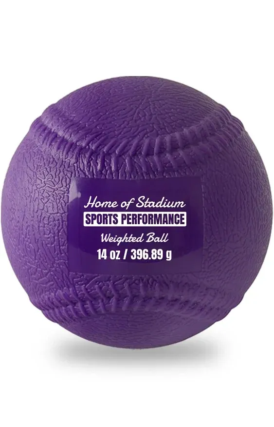 Soft Shell Weighted Balls with Seams | Set of 7 Plyo Balls | 3.5oz, 5oz, 7oz, 14oz, 21oz, 32oz, 48 oz | for Pitching & Velocity Training for Baseball | Throwing Program & Carry Bag Included