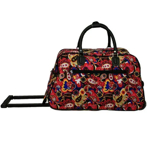 CalBags 21" Rolling Carry-On Duffel Bag - Bohemian