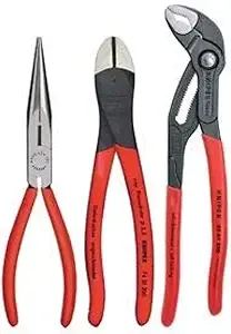 Knipex 3-Piece Universal Cobra Adjustable Pliers Set (KNT-002008S2)