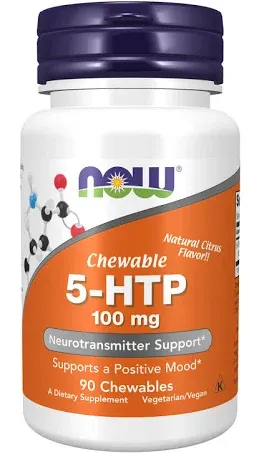 NOW Foods 5-HTP 100 mg - 90 Chewables