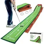 Putting Green Indoor - Golf Putting Mat Putting Matt for Indoors for Kids Indoor Putting Green Putting Practice Indoor Putting Greens for Home Office with Ball Return Golf Gifts for Men by ToVii