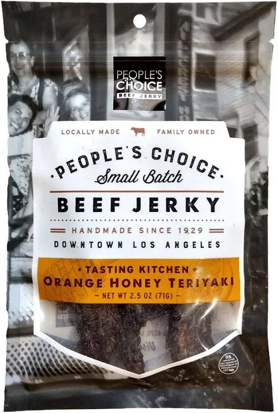 People's Choice Orange Honey Teriyaki Small Batch Beef Jerky, 2.5-oz