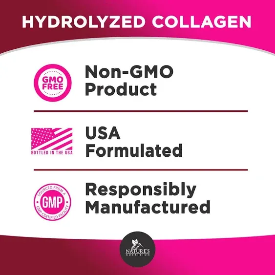 Collagen Peptides for Women & Men, Type I, II, III, V, x Hydrolyzed Collagen Pills, Grass Fed Non-GMO Multi Collagen Peptides Supplements, Hair, Skin,